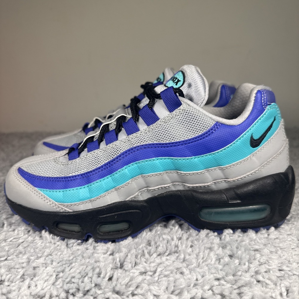 Nike Air Max 95 Wolf Grey Grape AT2865-001 Men's 5 Women's 6.5 Pre-Owned - Picture 4 of 8